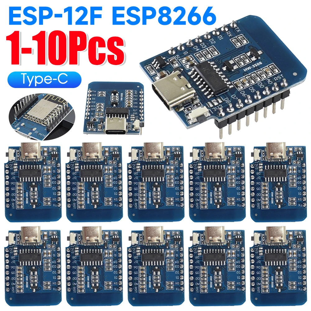 1-10 шт. ESP8266 ESP-12F D1 Mini WIFI макетная плата NodeMCU Lua Type-C D1 Mini Nodemcu Lua IOT плата для Arduino