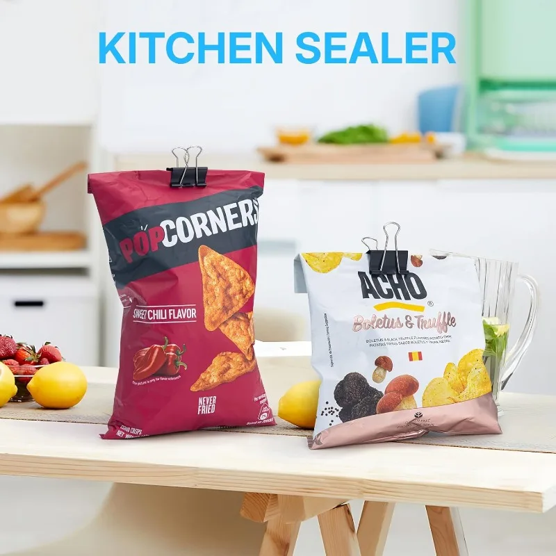 10-50 قطعة مقاطع قابلة للطي متعددة الأغراض دبابيس ورق معدنية الموثق كليب مكتب كليب أسود 15 مللي متر للورق مكتب المنزل المطبخ #5