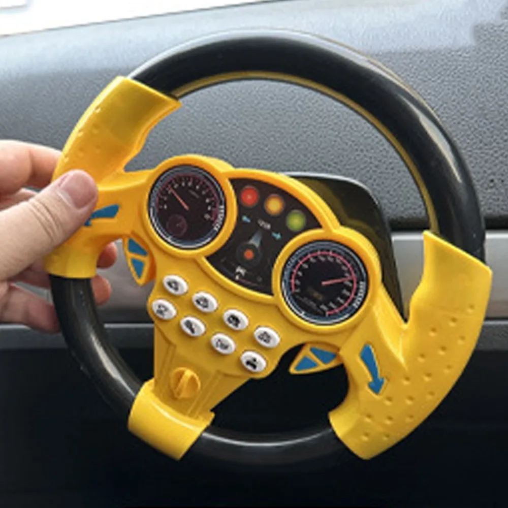 

360 ° Rotation Simulation Steering Wheel Toys Montessori Early Education Educational Stroller Steering Wheel Multi Functional
