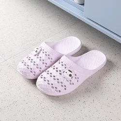 Ladies Slippers Summer New Baotou Cat Home Bathroom Pregnant Women Lazy Baotou Hollow Slippers Women