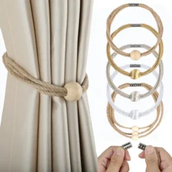 1/2PC Magnetic Curtain Tieback High Quality Home Textile Curtain Holder Decoration For Thick or Sheer Curtain
