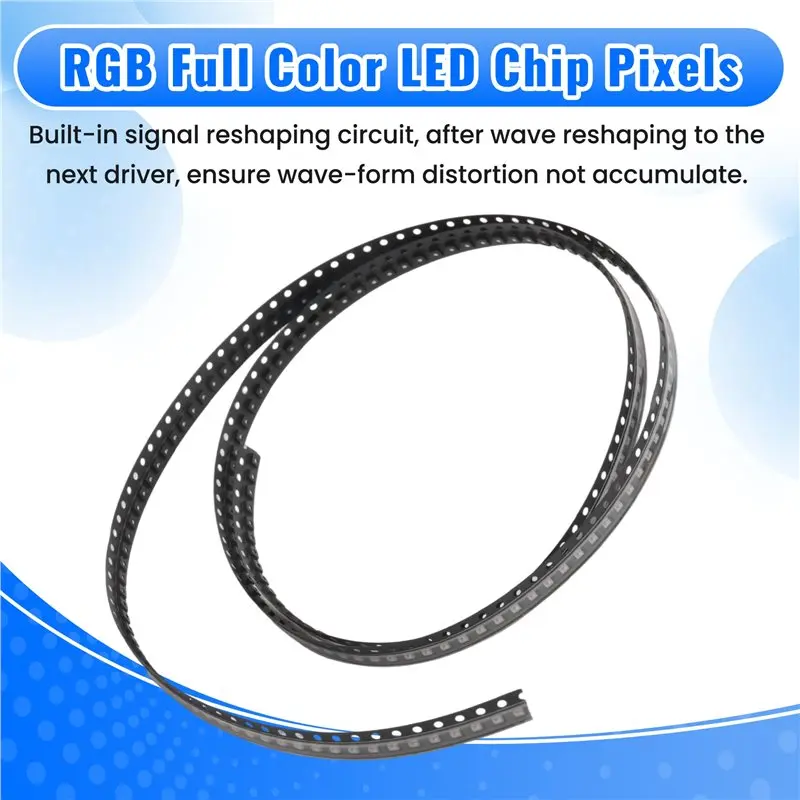 BMBY-200Pcs WS2812 2020 LED Chip 4Pins Mini White PCB Addressable Digital RGB Full Color LED Chip DC5V For LED Strip Screen