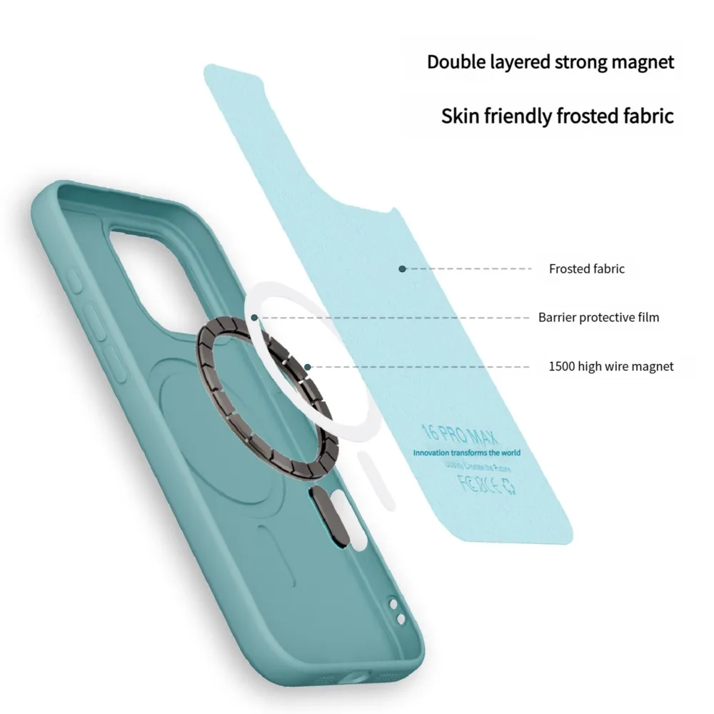 حافظة فاخرة من البولي يوريثان الحراري المغناطيسي لهاتف Magsafe لهاتف آيفون 16E 16 15 14 13 12 11 Pro Max Plus XR X XS غطاء ناعم للشحن اللاسلكي