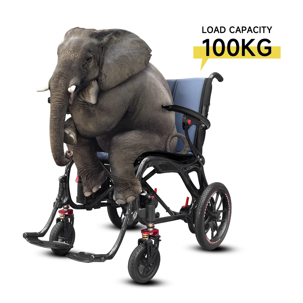 

Elegant & Portable: Electric Wheelchair With 12"/20" Rear Wheels, Joystick Control, & Quick-Release Battery