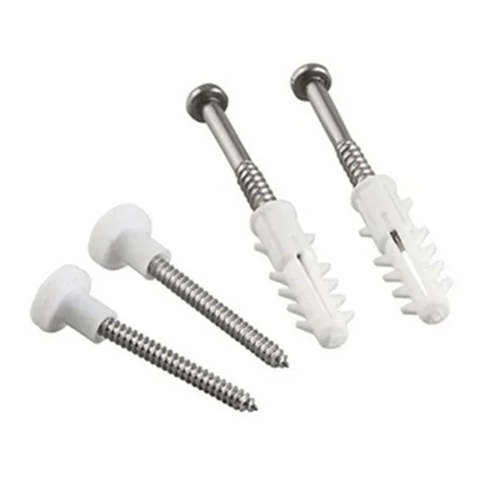 1 Set L-type Toilet Foot Mounting Screws Bathroom Angled Floor Wc Toilet Pan Bidet Or Semi Pedestal Fixing Kit Bolts