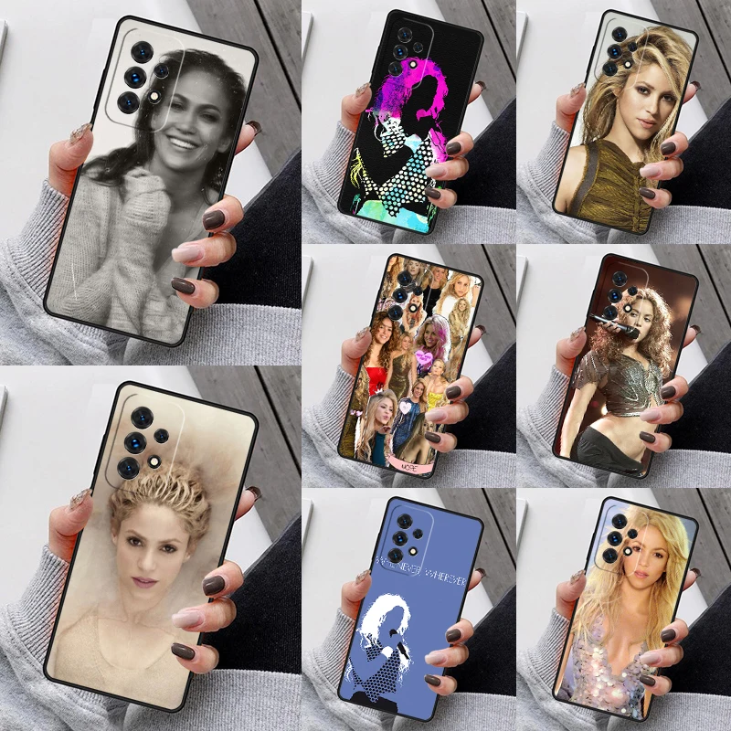 Spanish singer Shakira Phone Case For Samsung Galaxy S23 S21 S20 FE S24 S22 Ultra Note20 S10 S9 S8 Plus A40 A52 A12 A13 A53