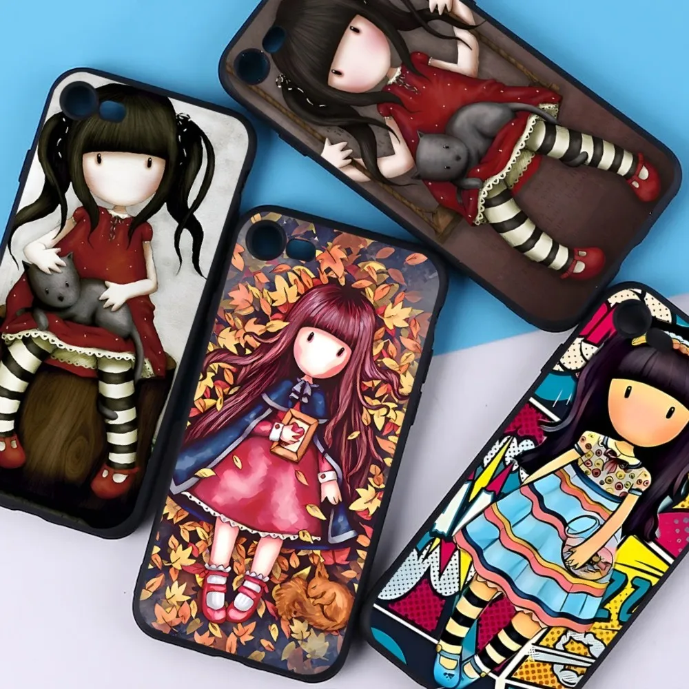 Japan Santoro G-Gorjuss Phone Case For IPhone 16 15 8 7 6 6S Plus X SE XR XS 14 11 12 13 Mini Pro Max Mobile Case