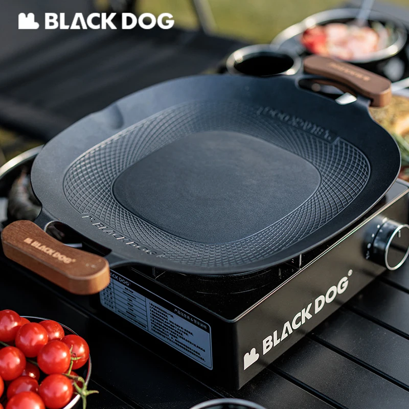 Nature hike Blackdog Grill Grill pfanne Runde Antihaft-Bratpfanne Outdoor Camping Grill Backblech Platte Kochgeschirr mit Griff