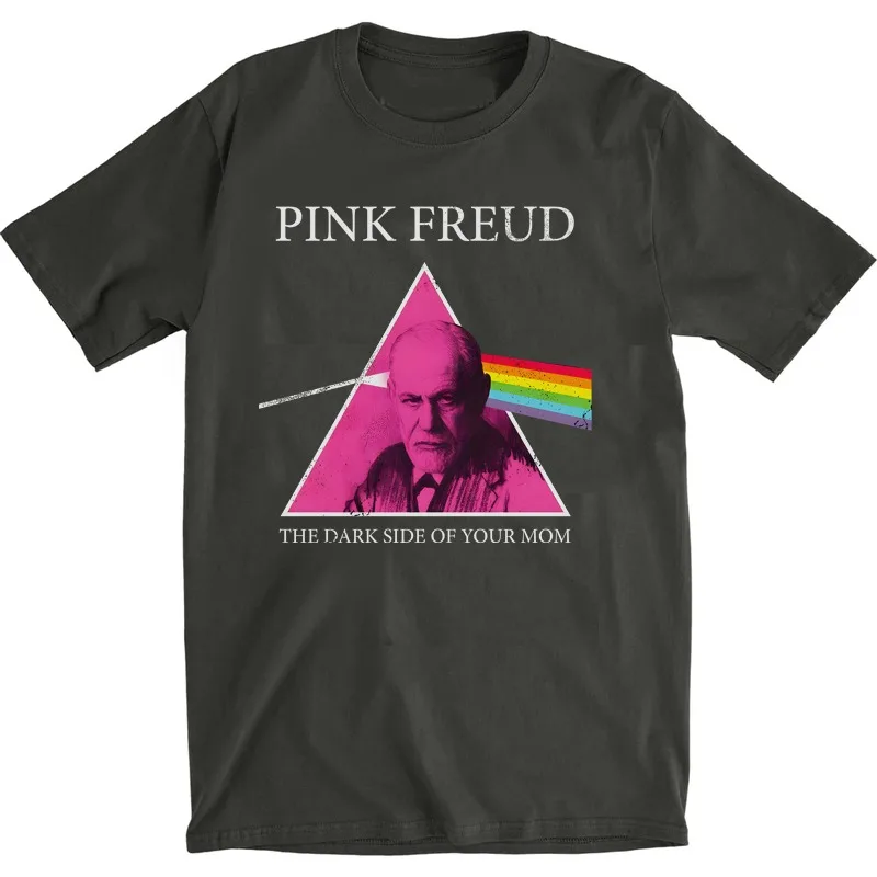 Men Clothing Harajuku Shirts Sigmund Freud Psychologist Psychoanalysis Short Sleeve Shake T-Shirt