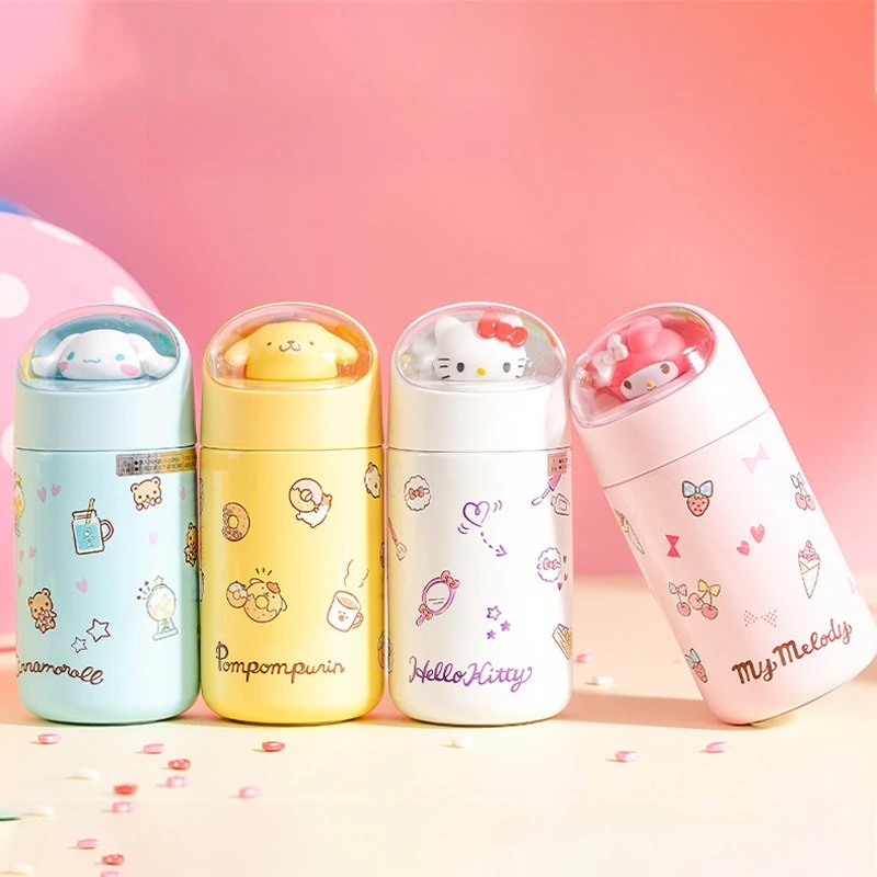 

Hello Kitty Water Bottle High Beauty Cute Anime Kt Women Accessories Mini Portable Insulated Stainless Steel Girl Gift Wholesale