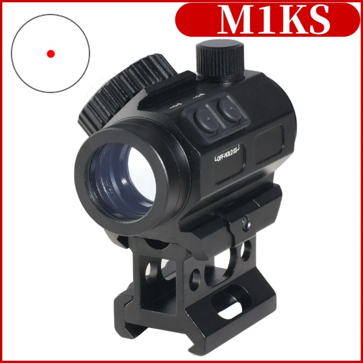 

Tactical M1KS Red Green Dot Sight Hunting 8 Adjustable Brightness Optic Reflex Scope Airsoft Rifle Scope Low Power Consumption