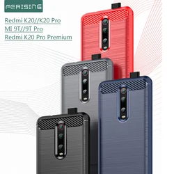 FERISING 케이스 샤오미 MI 9T / 9T 프로 Mit 케이스 TPU 범퍼 카본 커버, Redmi K20 / K20 프로 프리미엄 케이스, Coque Capas