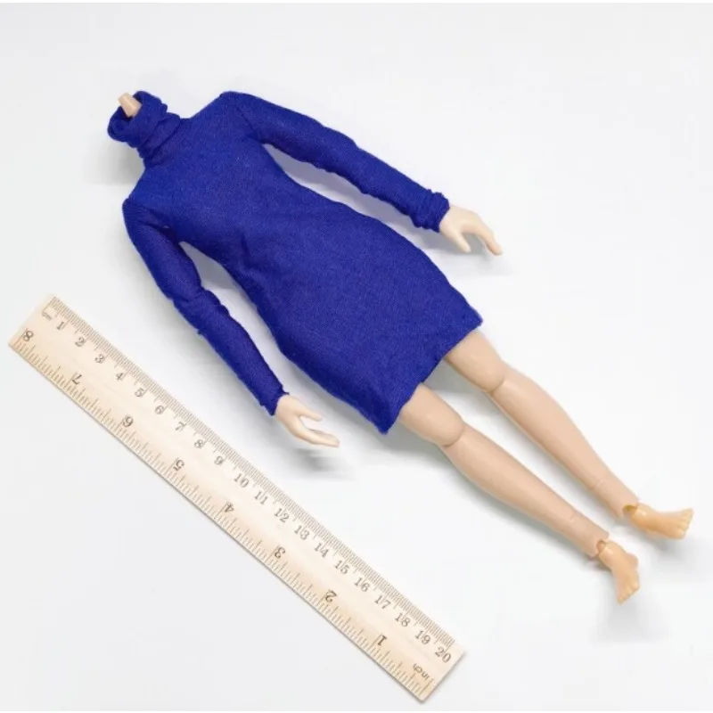 

(NO FIGURE)1/6 Scale High Neck Blue Purple Dress Model for 12" Female Figure