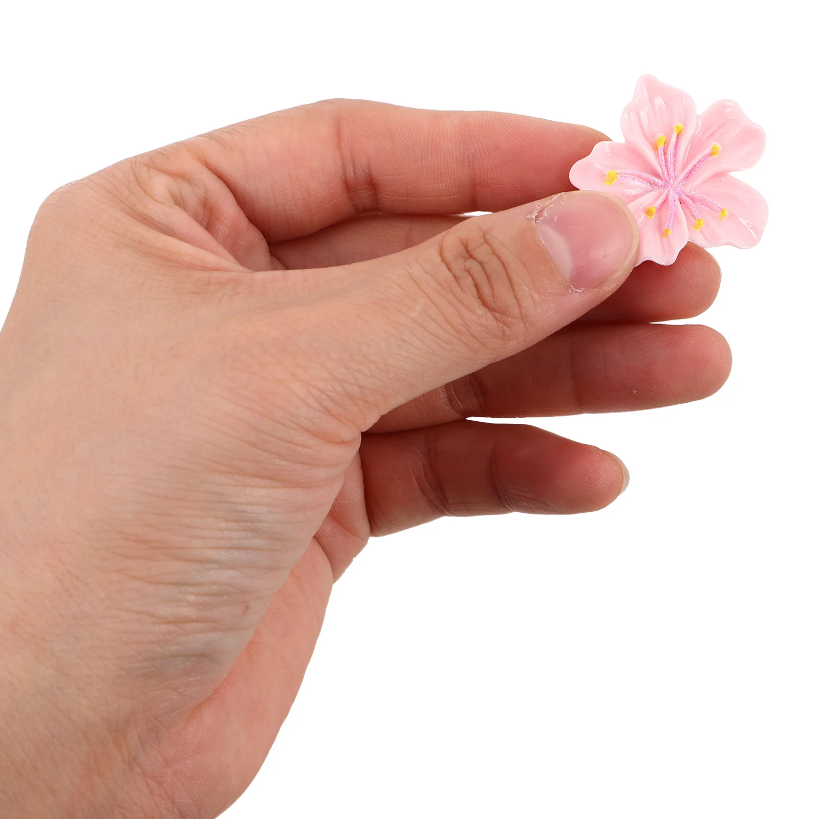 

20Pcs Pink Flower Push Pins Resin Decorative Thumb Tacks Floral Drawing Pins Cute Bulletin Board Wall Decoration