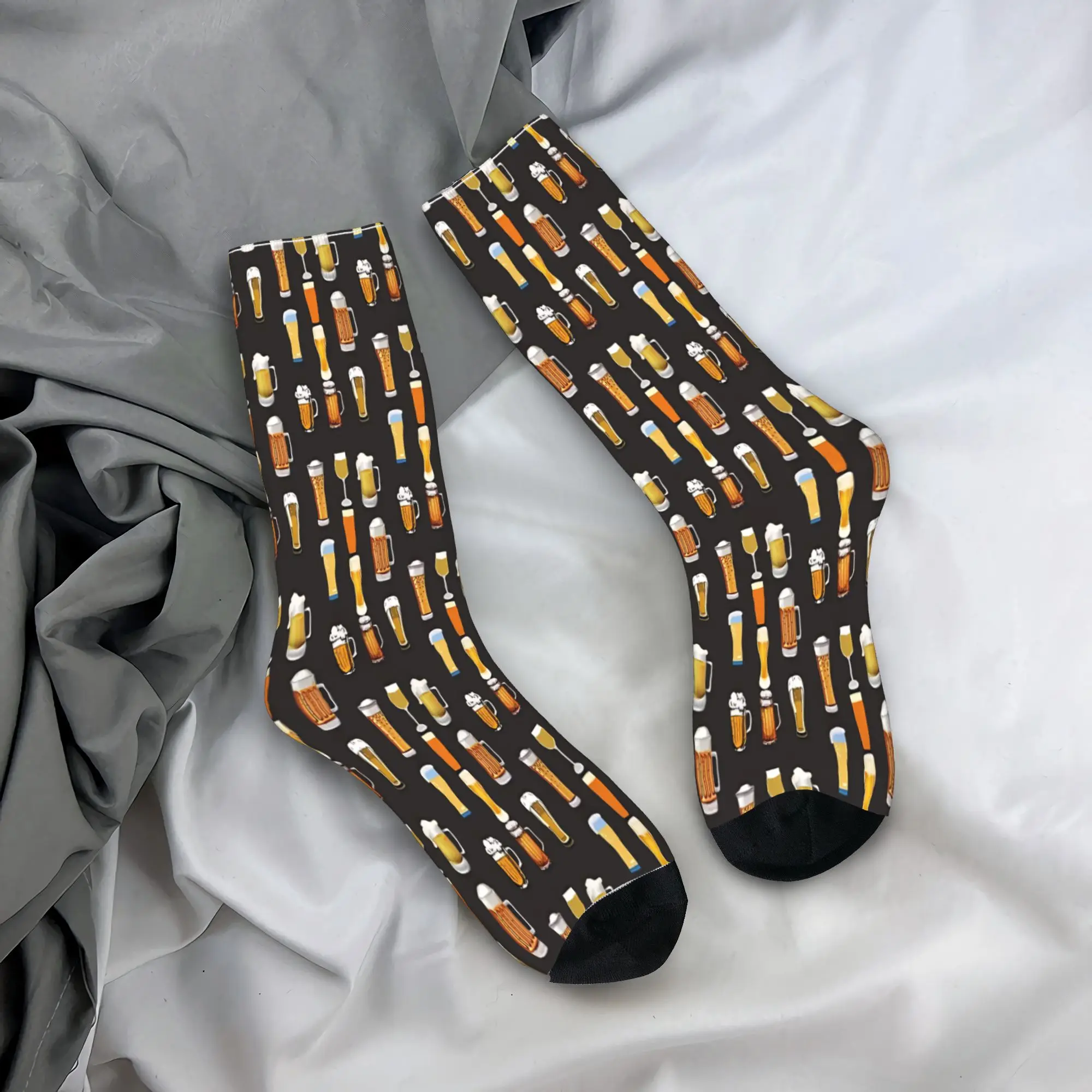 

Beer Socks And More! Socks Pattern Stockings Non Skid Men Socks Soft Breathable Autumn Leisure Climbing Socks