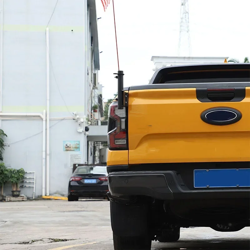 

Для Ford Ranger Wildtrak T9 2023-2025 гг., черный автомобильный кронштейн для антенны задней двери, держатель, автомобильные аксессуары