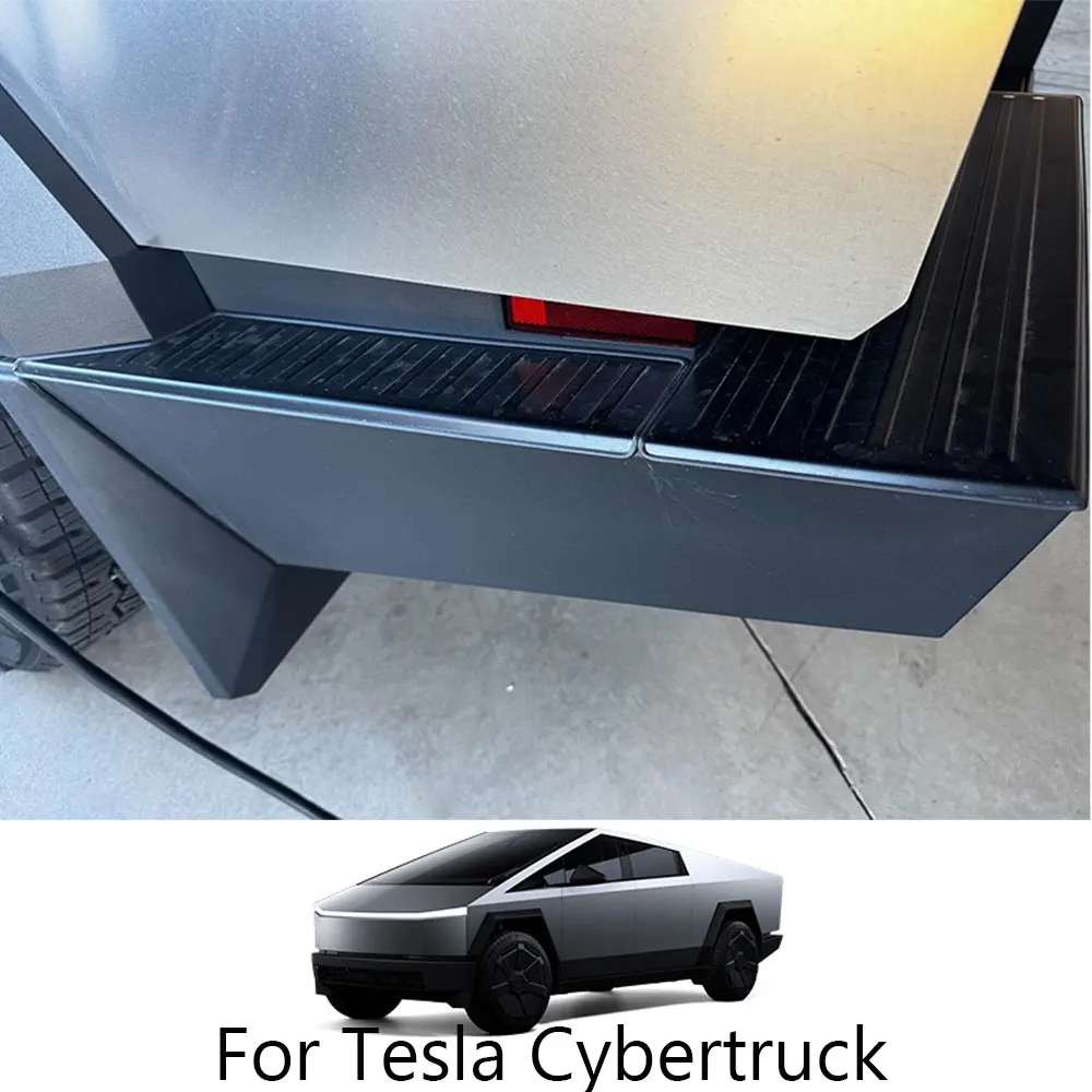 Rear Bumper Guard For Tesla Pickup Cybertruck 2024 2025 Stainless Steel Trunk Cover Anti-dirty Trim Car Truck Accessories