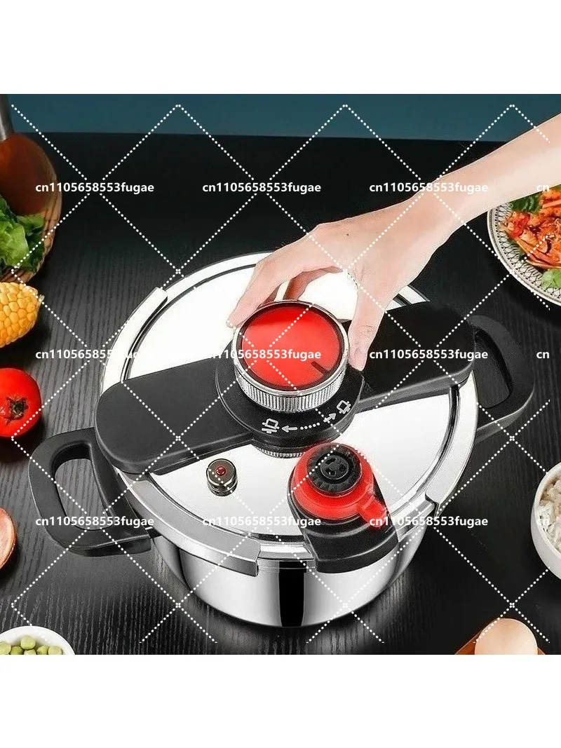 Household Pressure Cooker | Mechanical Knob Thickened Food Grade Stainless Steel