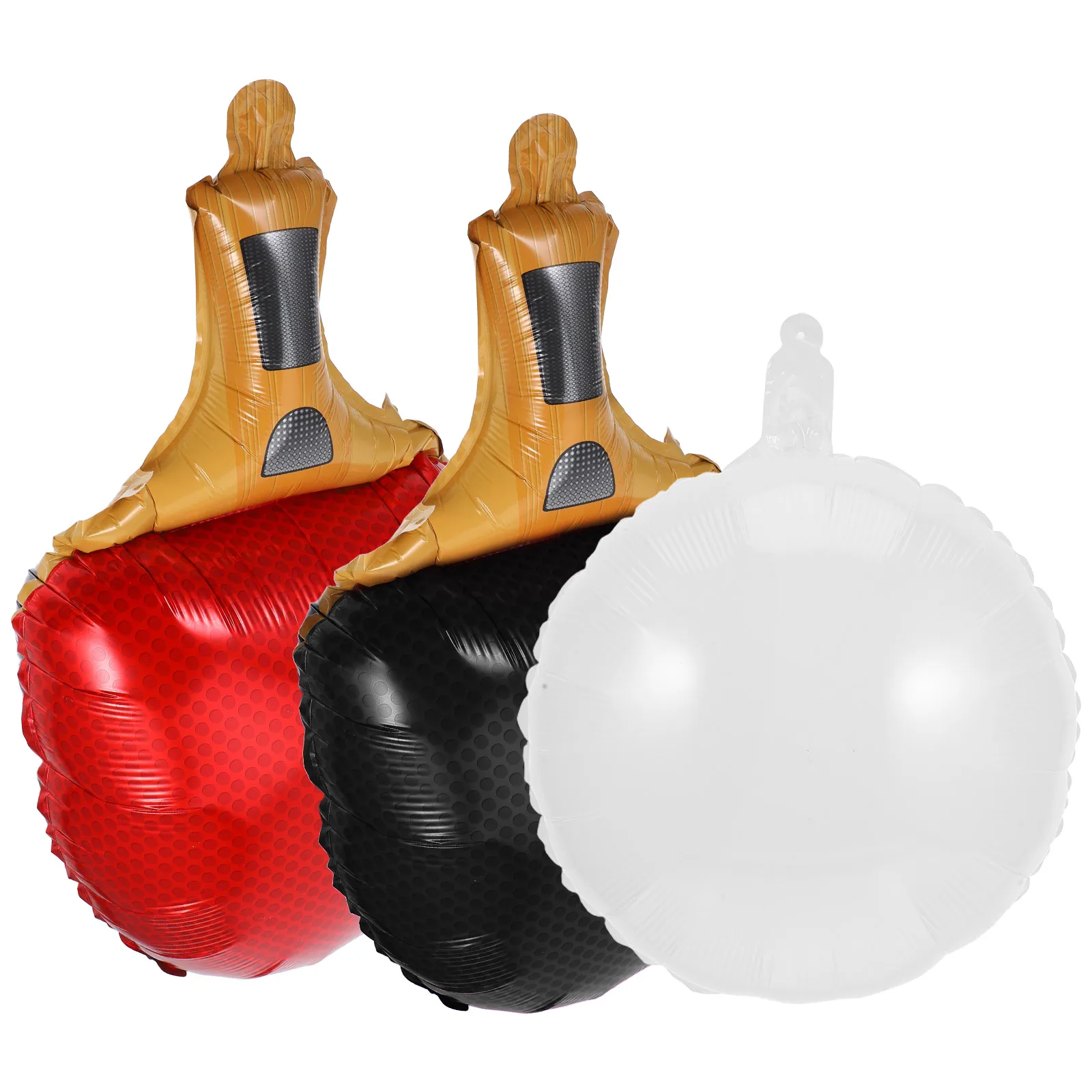 

1 Set Aluminum Film Table Tennis Balloon Sports Party Decoration Racket Theme Competition Event Props Sturdy Foil Balloons For