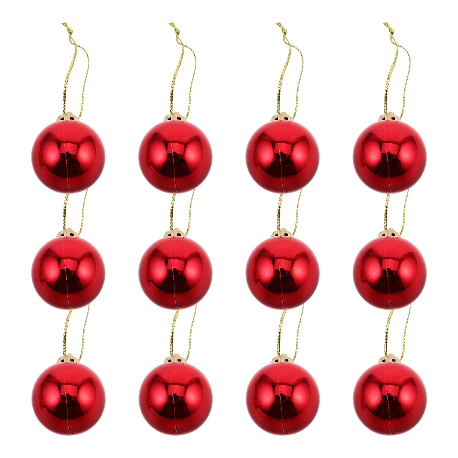 

12 pcs Christmas 3cm Shining Decorative Ornaments for Tree Party Colored Xmas Round Christmas Tree Party Decorative Balls