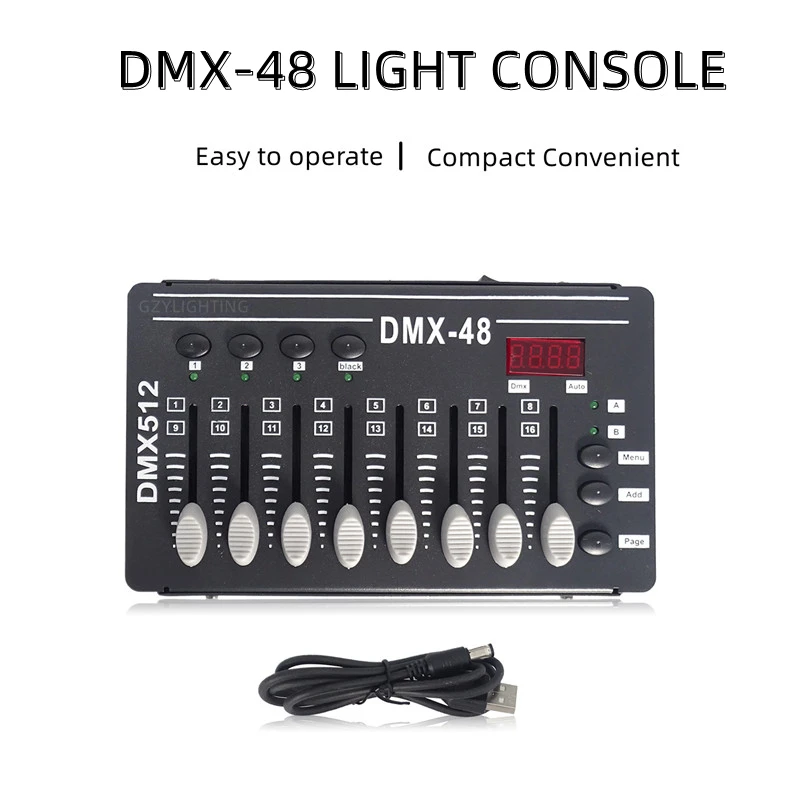 controller light console moving head light controller escurecimento console equipamento de iluminacao de palco show de luz de festa dmx51248 01