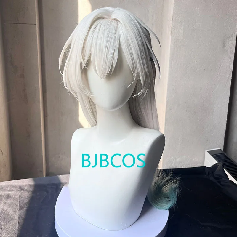 

[Styled] HSR Firefly Cosplay Wig 67cm Long Straight Wig With Hairband Hair Clips Accessories Anime Wigs Heat Resistant