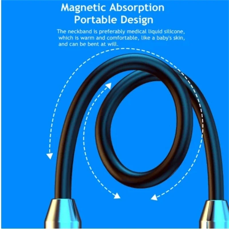 Wireless Bluetooth Neckband Headphones In Ear With Mic Sport Headset Neckband Wireless Bluetooth Earphone Device Accessory