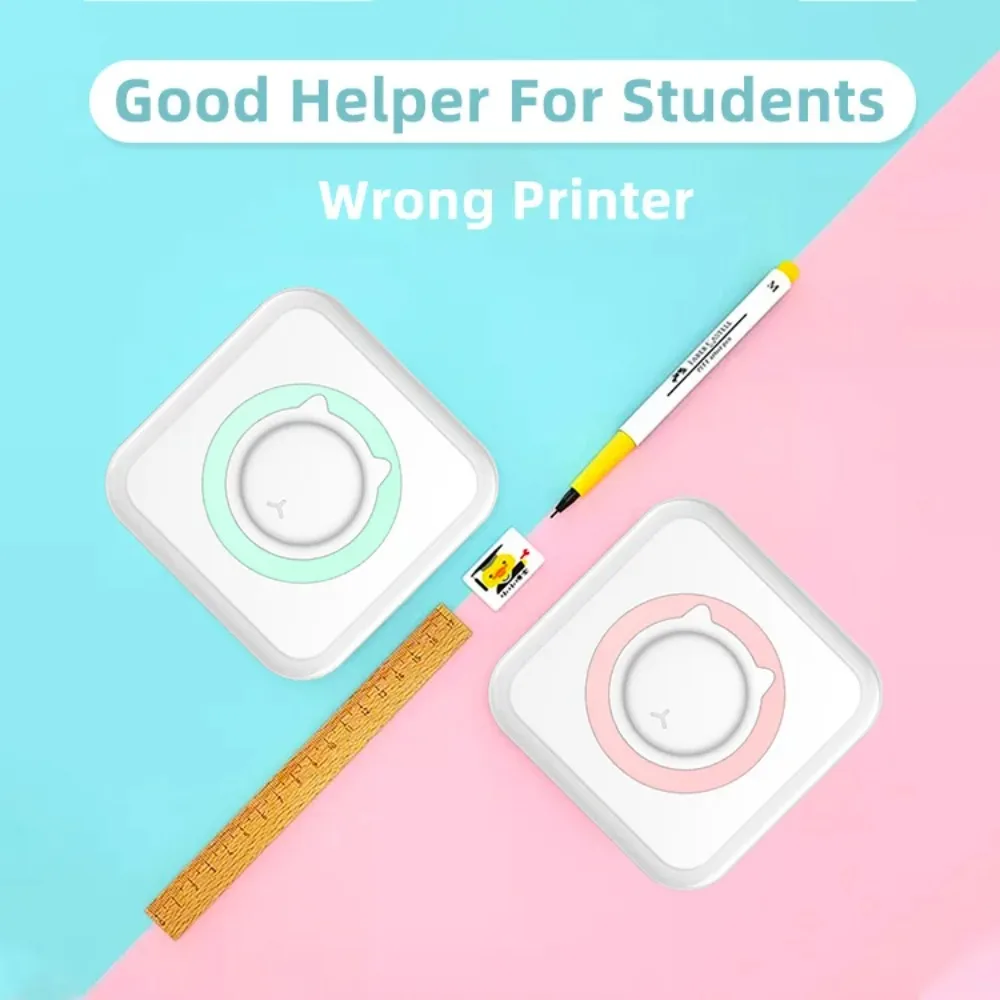 Mini Bluetooth Pocket Thermal Printer Inkless Sticker Maker Free Cut Printer For Photo Journal Notes Memo Label Student DIY Gift