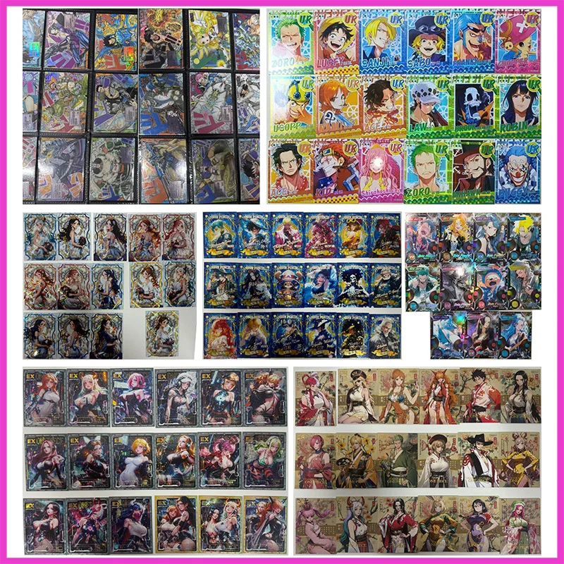 

Аниме ONE PIECE Rare CR EX VR GR HR UR SSR SR R Коллекционные карты Uta Nami Hancock Luffy Reiju Игрушки для мальчиков Подарок на день рождения