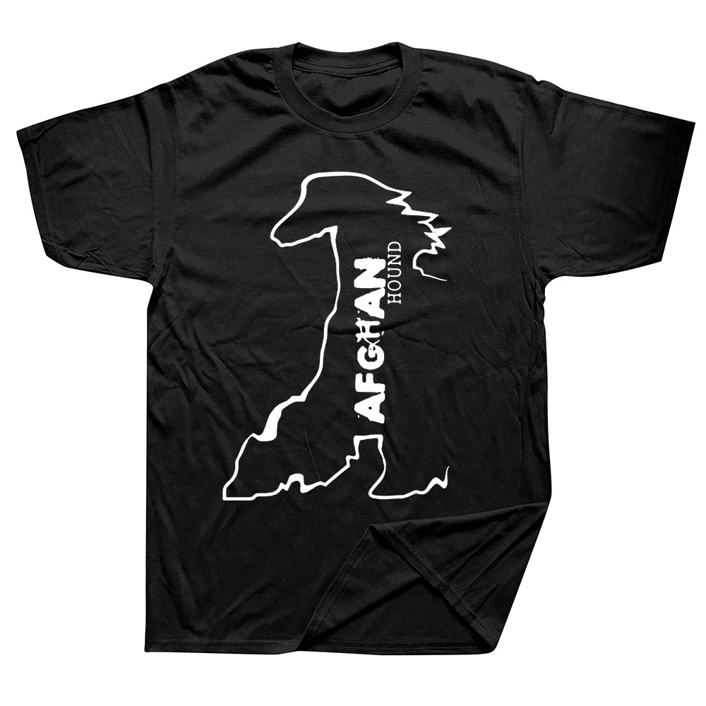 Funny Afghan Hound Dog Dad T Shirts Cotton Streetwear Short Sve Birthday Gifts Summer Style T-shirt Mens Clothing