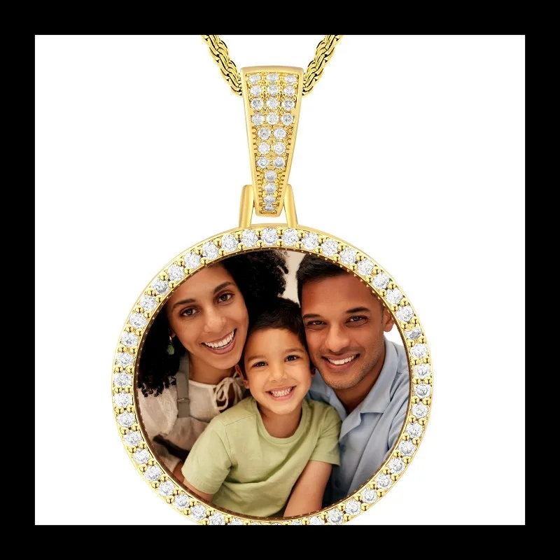 

Come To The Picture, Photo Heat Transfer, Memory Necklace, Can Be Printed, Angel Wings, Love, Full of Diamonds, Collarbone Chain