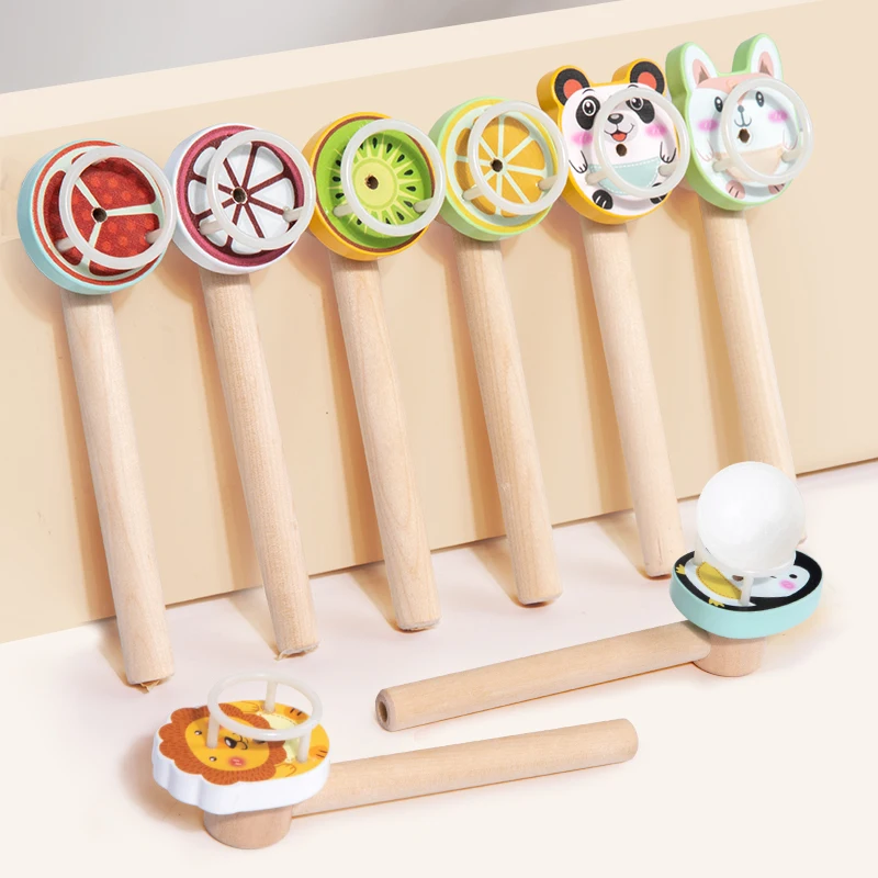 لعبة مونتيسوري التوازن الخشبي تهب اللعب تهب الأنابيب صفارات كرات اللعب تطوير الذكاء ألعاب ناعمة التعليم طفل صغير