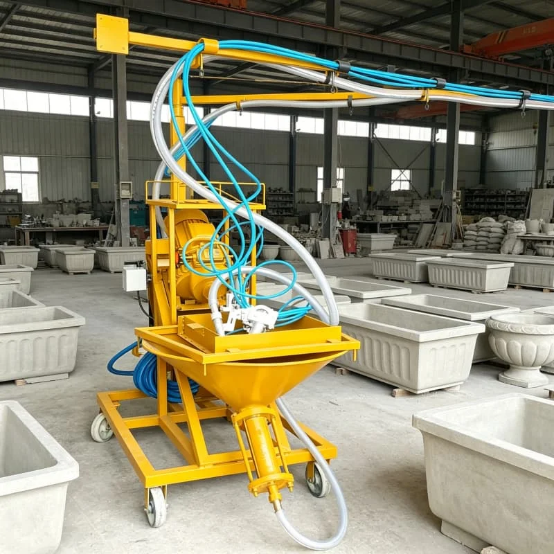 GFRC Spray Machine 380V Electric Concrete Sprayer Customized 20 200r min Speed For Indoor Wall Plastering Latex Paint Coating