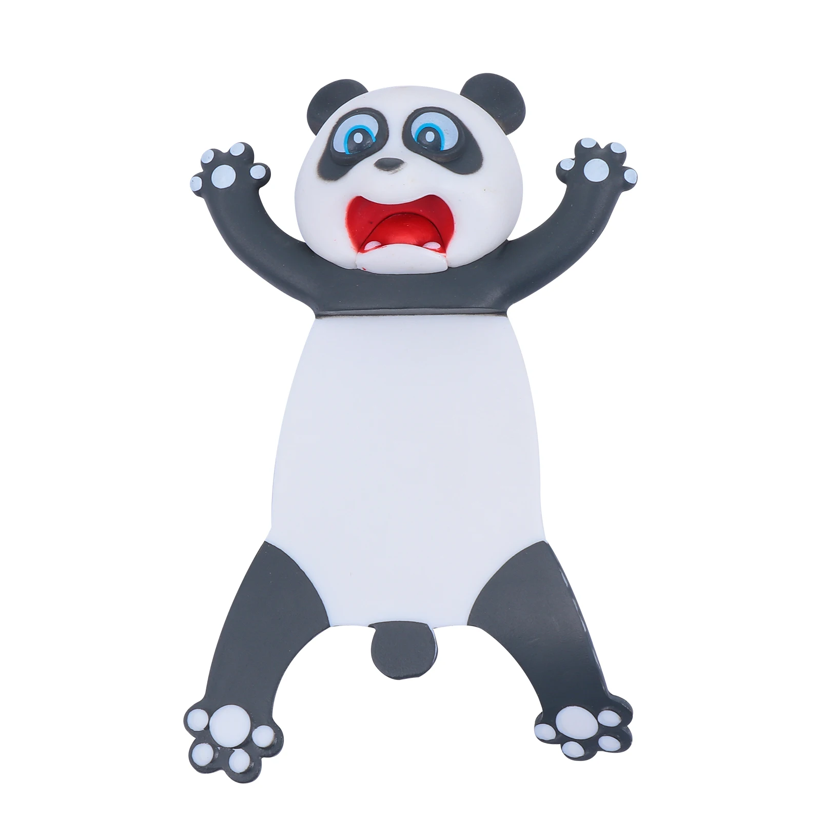 

3D Panda Bookmarks Plastic Waterproof Reusable Animal Design Fun Reading Gift for Students Kids Cartoon Stationery