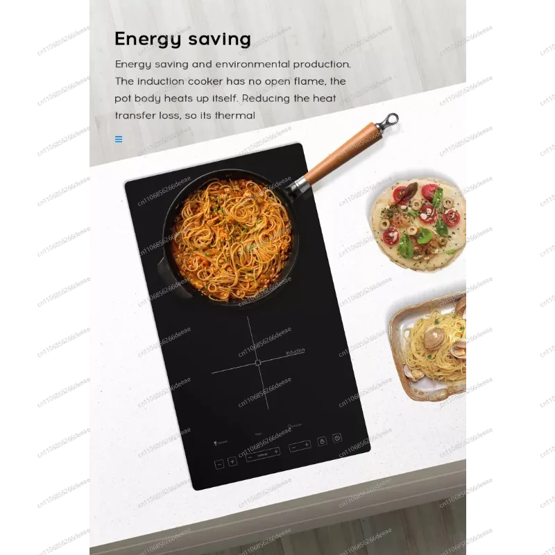 110/220V Built-in Invisible Induction Stove 20mm Thin Kitchen Hidden Cooktop