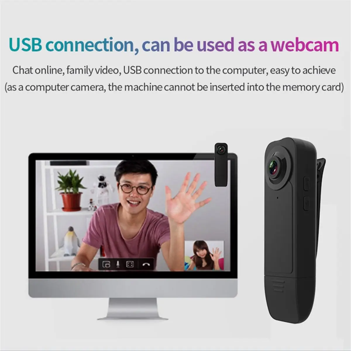 

Mini Portable 1080P Back Clip Camera Law Enforcement Recorders Infrared Night Vision Recorder Camera