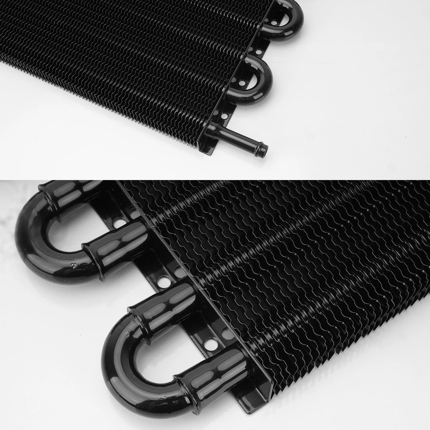 Universal Transmission Oil Cooler Kit Engine Fin Design Hose Mounting Ultra-Cool Tube Radiator Aluminium 4 6 8 Pass Tube