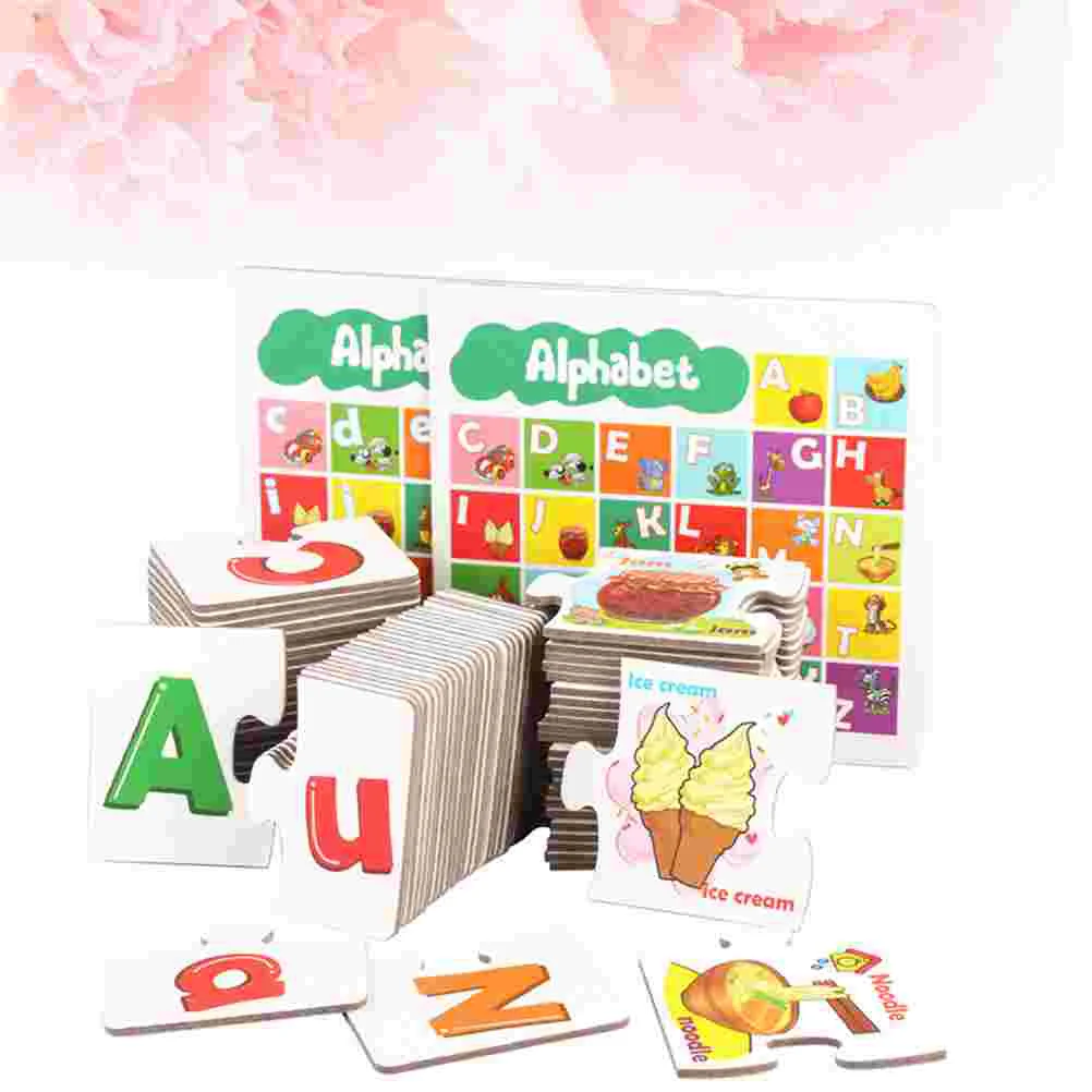 Uppercase and Lowercase Alphabet Letters Matching Puzzle Pairs Matching Game for Kids Children letter matching cards