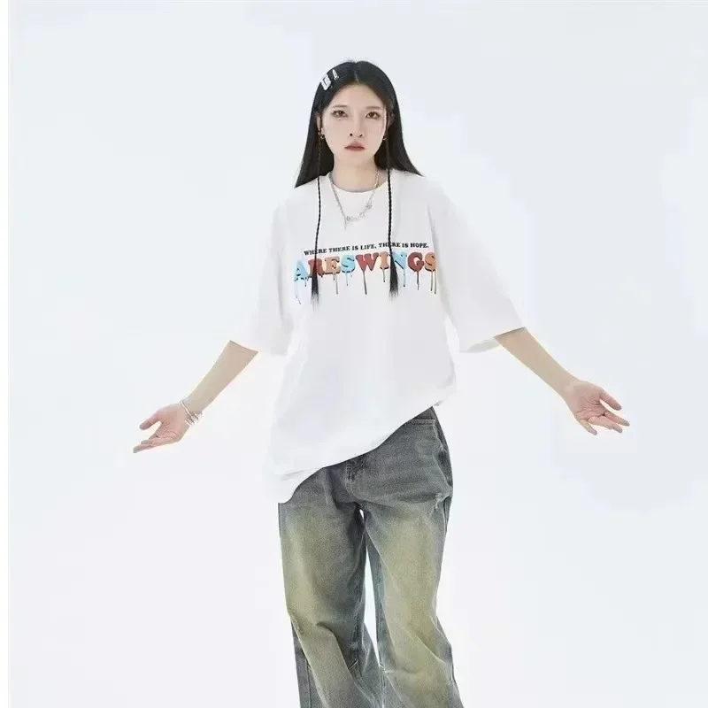 Y2K Distressed Baggy Jeans Women Grunge Vintage 90s Oversize Wide Leg Denim Pants Gyaru Korean Style Harajuku Trousers