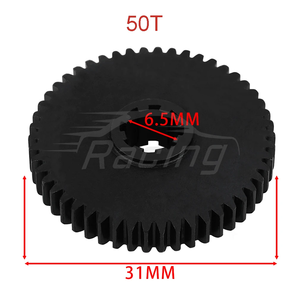 1 szt. Metalowa skrzynia biegów 50T do 1/16 MJX 16401Y 14401G RC modernizacja części samochodowych