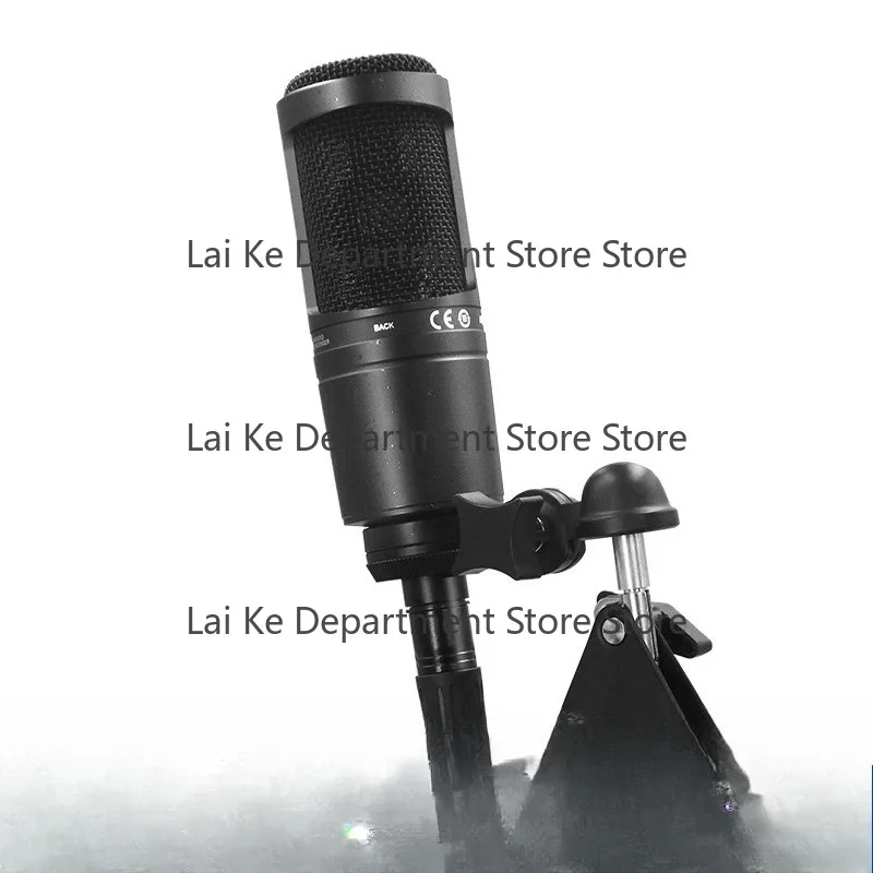 AT2020 large-diaphragm wired condenser microphone for streaming, recording, meetings, and audiobooks