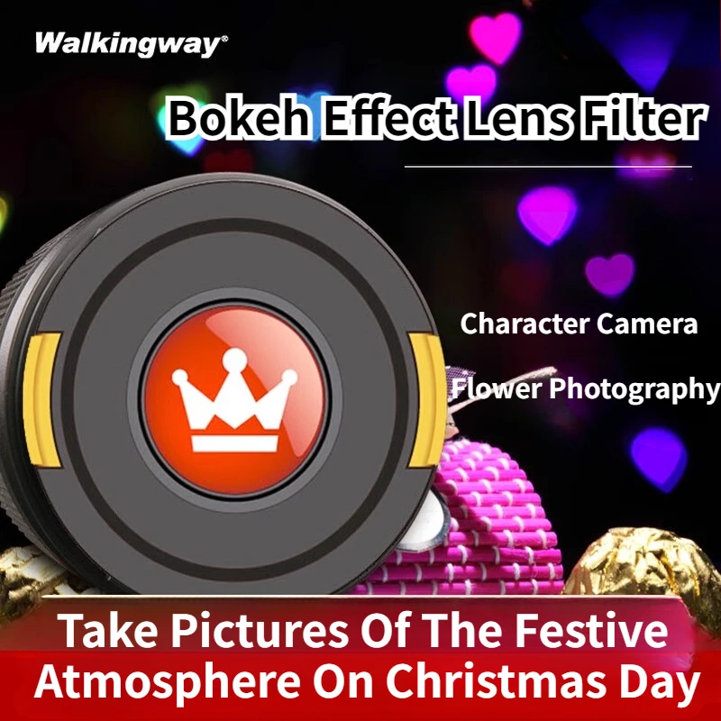 

Bokeh Effect Lens Cap Cover Filter Bokeh Lens Cap camera lens Kit for Artistic Romantic Creative Night Scene Photography