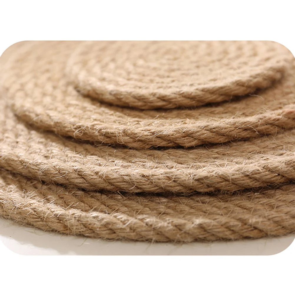 

1Pcs Heat Resistant Placemat Non Slip Anti Scald Table Mat Country Style Linen Tabletop Cutlery Plate Cup Coaster Khaki Xl