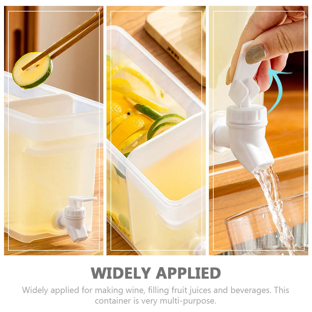 

Beverage Dispenser with Faucet 3.5L Juices Storage Container PP Material Drinks Barrel for Office Home