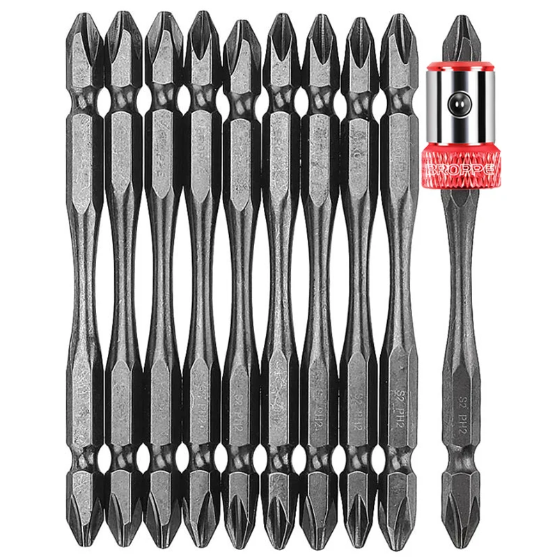 100mm PH2 Magnetic Double Head Screwdriver Bit 1/4\