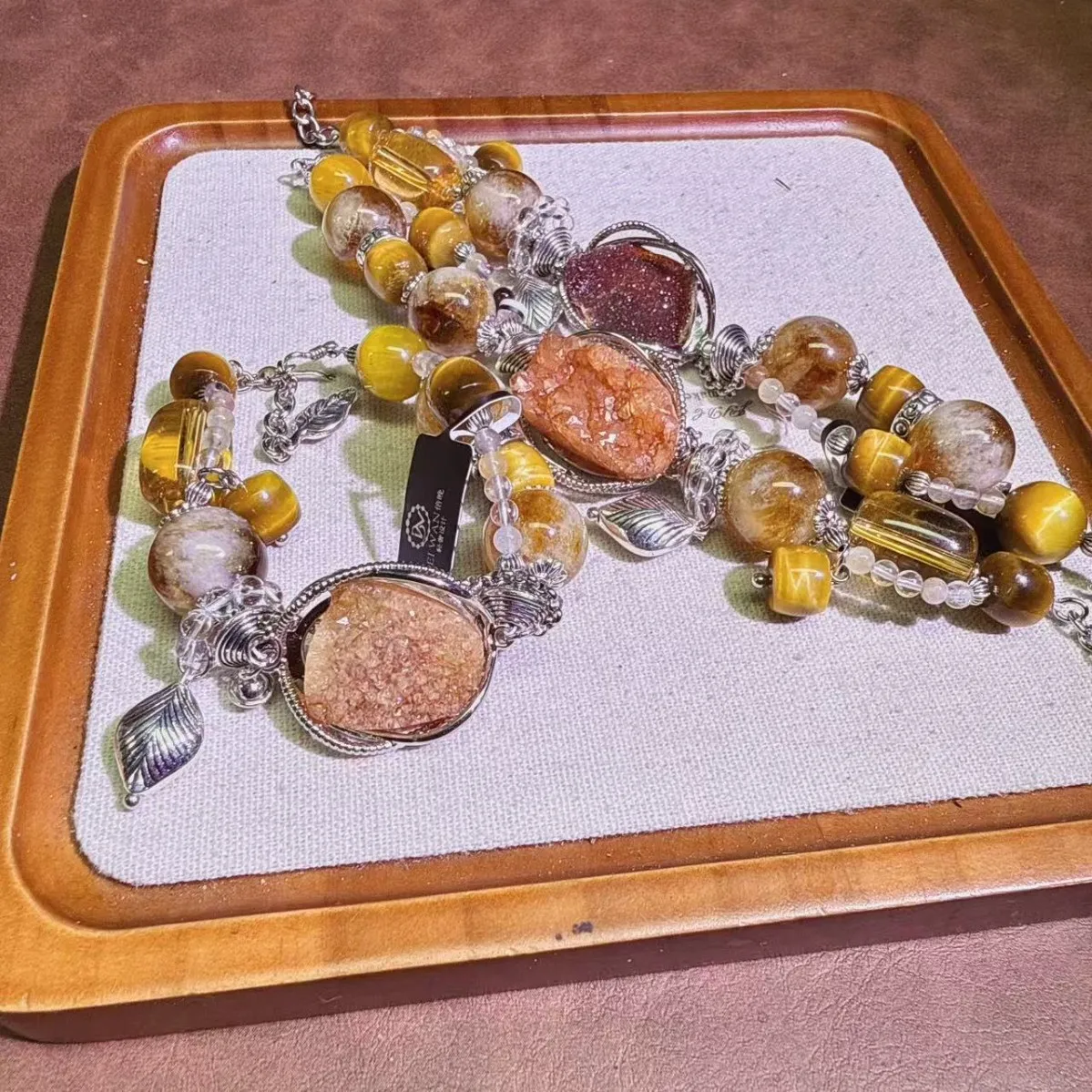 

Golden Tiger's Eye + Geode Niche Bracelet