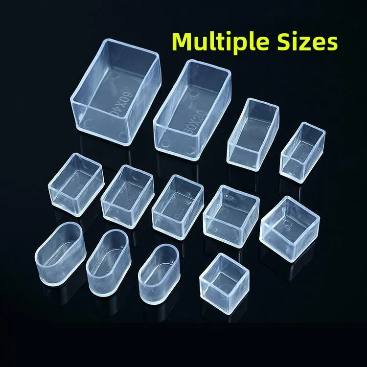 Square Table Chair Silicone Noise Reduction  Cushion Elastic Stool Leg Anti-slip Pad Table Foot Mat Home Organizer