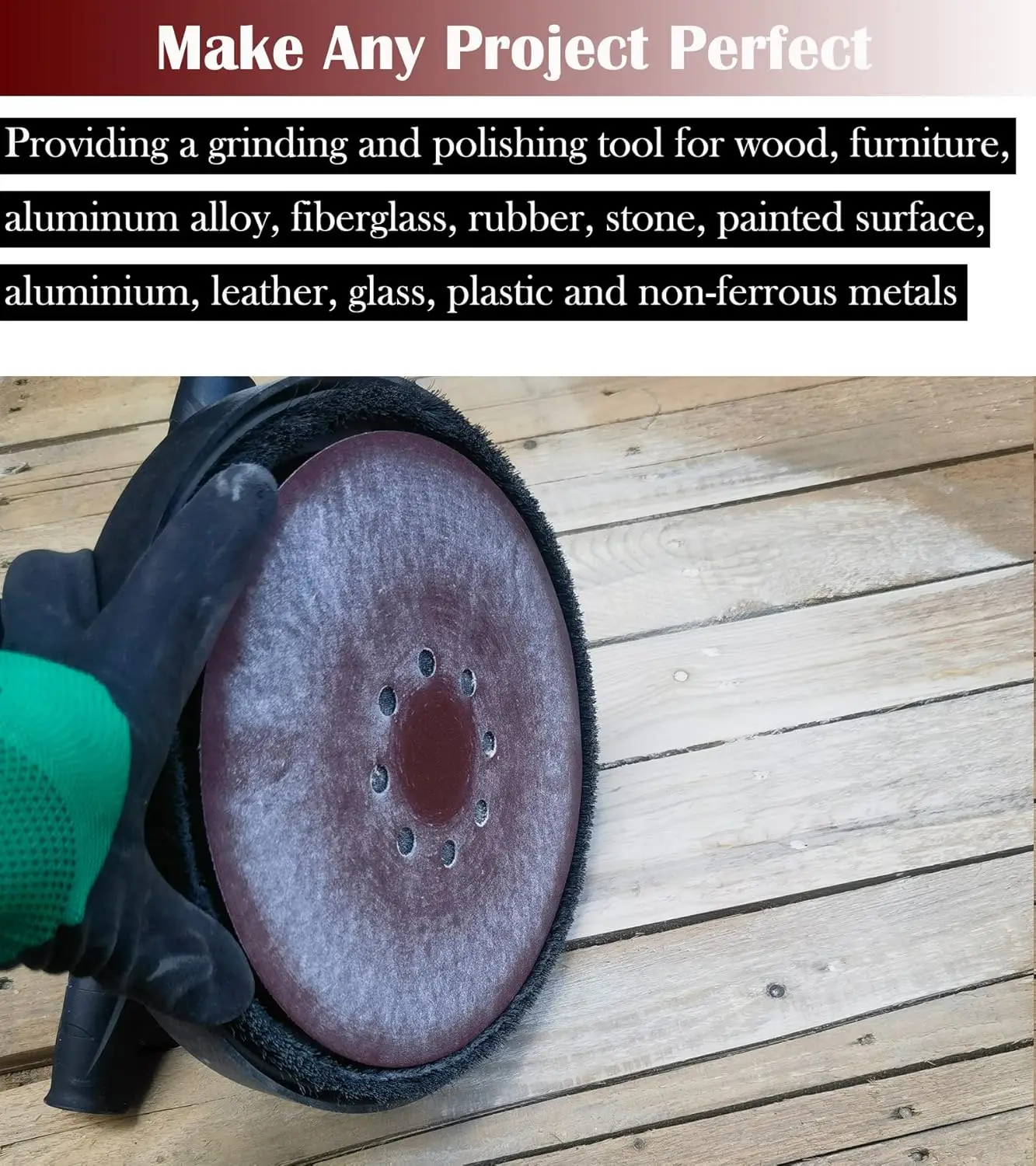 9인치 8홀 알루미나 사포 40-2000 그릿 후크 앤 루프 샌딩 패드 랜덤 오비탈 샌더용 자동차 목재 금속 유리용