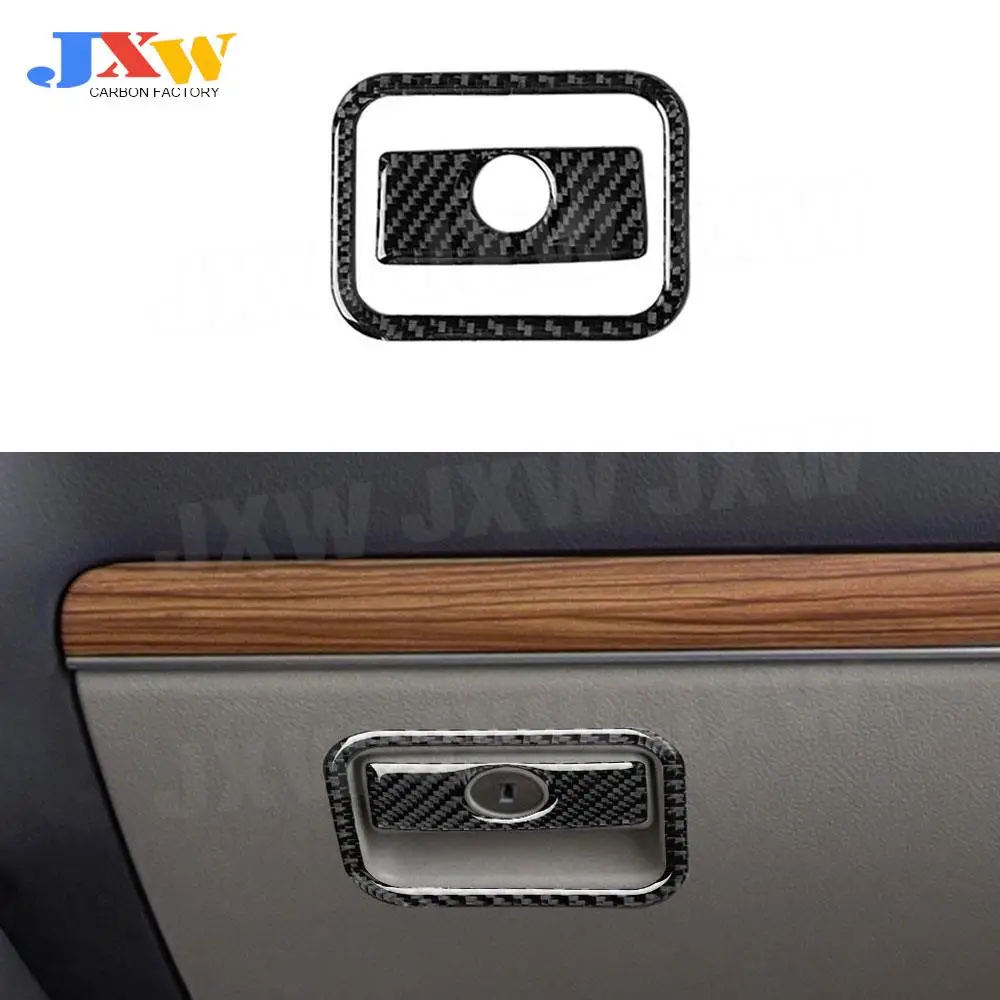 

Carbon Fiber Car Passenger Seat Copilot Storage Box Trim Frame Cover Stickers For Toyota Land Cruiser Prado 2010-2018