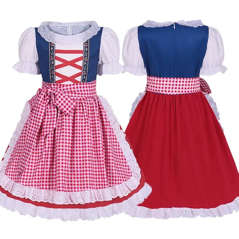 

Розовый облегающий костюм для девочек Dr, баварский Mh, фестиваль пива, ретро костюм на Хэллоуин, детский день, сценическая этническая одежда